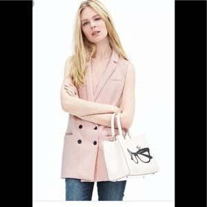 ❤️ banana republic pink long vest ❤️